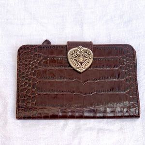 Brighton wallet faux alligator